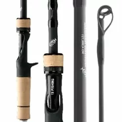 13 FISHING OMEN BLACK OBC78XH2BJ BAITCAST ROD
