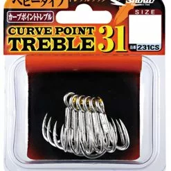 Shout® SHOUT CURVE POINT TREBLE 31 HOOKS - 6/0 - Qty 3