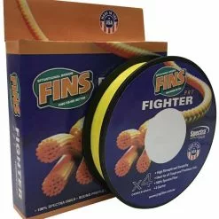 FINS FIGHTER PRT X4 BRAID LINE 150yds YELLOW - 60lb