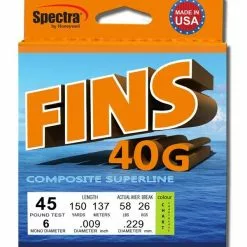 FINS 40G BRAID LINE 300yds CHARTREUSE - 85lb