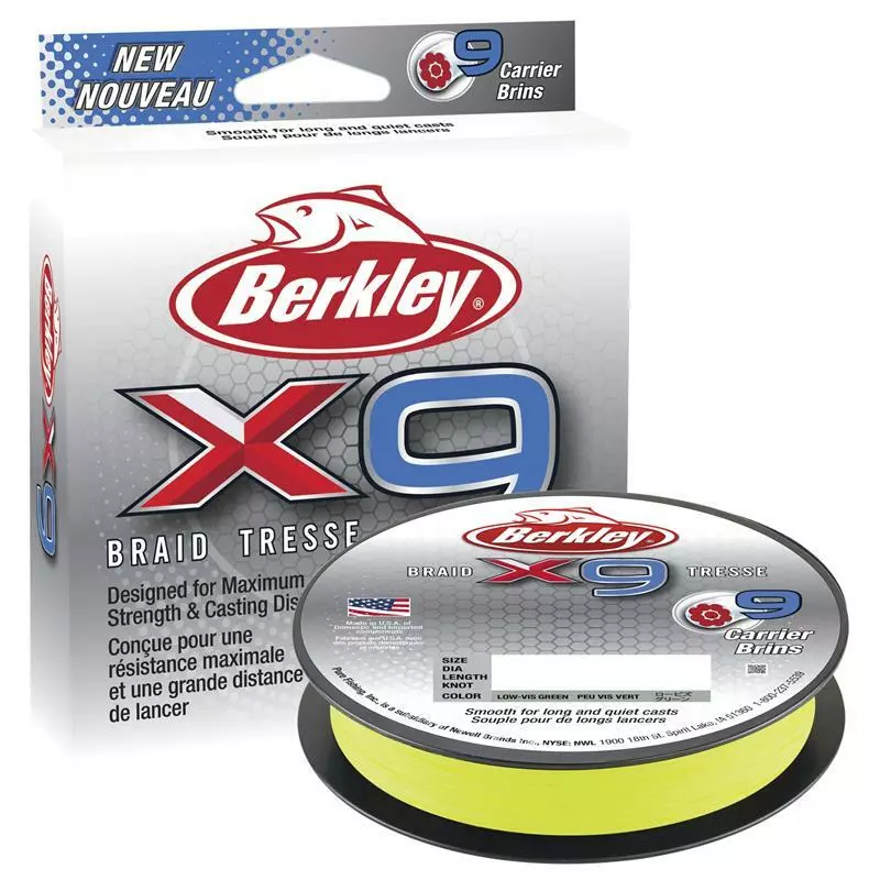 BERKLEY X9 BRAID LINE 270m GREEN - 100lb 1 BERKLEY X9 BRAID LINE 270m GREEN - 100lb