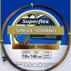 SUPERFLEX SINGLE STRAND WIRE 10m - 174lb - 0.85mm