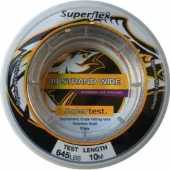 SUPERFLEX 49 STRAND WIRE 10m - 135lb - 0.90mm