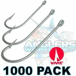 VMC 9255PS PERMASTEEL OSHAUGHNESSY HOOKS 1000 PACK 2/0 - Qty 1000