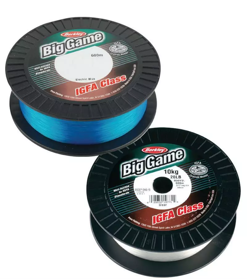 BERKLEY BIG GAME IGFA MONO LINE 600m - 24kg CLEAR 1 BERKLEY BIG GAME IGFA MONO LINE 600m - 24kg CLEAR