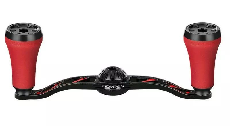 GOMEXUS BAITCAST ALUMINIUM POWER HANDLE WITH TPE KNOB - 100mm - RDBK1 - Red Black 7x4mm 1 GOMEXUS BAITCAST ALUMINIUM POWER HANDLE WITH TPE KNOB - 100mm - RDBK1 - Red Black 7x4mm
