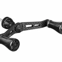 GOMEXUS SPIN CARBON FIBRE DOUBLE HANDLE WITH CNC KNOB - 98mm - BKBK - Black
