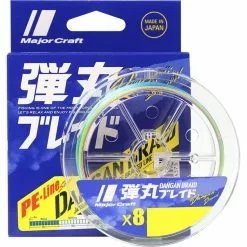 MAJORCRAFT DANGAN X8 BRAID LINE 150m MULTI COLOUR - PE 1.5 - 30lb