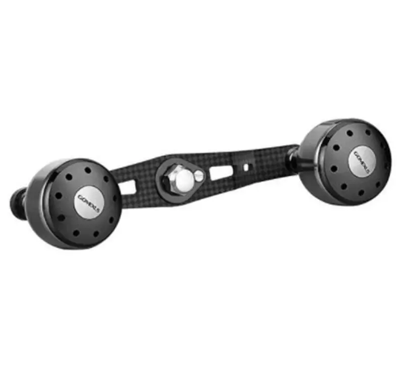 GOMEXUS BAITCAST CARBON FIBRE POWER HANDLE WITH CNC KNOB - 105mm SKBK - Smoke Black 8x5mm 1 GOMEXUS BAITCAST CARBON FIBRE POWER HANDLE WITH CNC KNOB - 105mm SKBK - Smoke Black 8x5mm