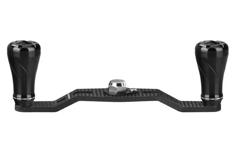 GOMEXUS BAITCAST CARBON FIBRE POWER HANDLE WITH CNC KNOB - 95mm - BKBK - Black 8x5mm 1 GOMEXUS BAITCAST CARBON FIBRE POWER HANDLE WITH CNC KNOB - 95mm - BKBK - Black 8x5mm