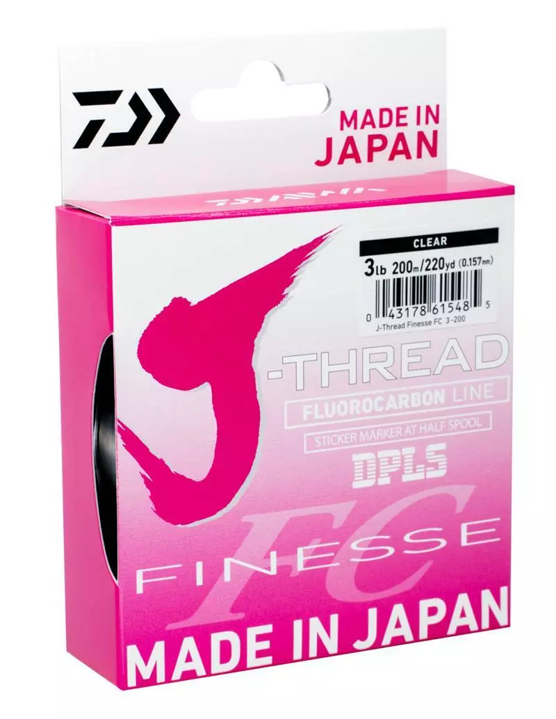 DAIWA J-THREAD FINESSE FC FLUOROCARBON LINE 200m - 6lb 1 DAIWA J-THREAD FINESSE FC FLUOROCARBON LINE 200m - 6lb