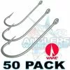VMC 9255PS PERMASTEEL OSHAUGHNESSY HOOKS 50 PACK 2/0 - Qty 50