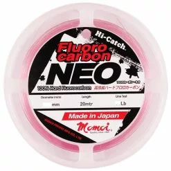 MOMOI HI-CATCH FLUOROCARBON LINE NEO PINK 20m - 150lb