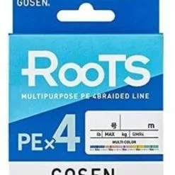 GOSEN ROOTS 4 PLY BRAID LINE 200m MULTI COLOUR - PE 0.6 - 12lb