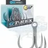 BKK GT-REX BL BARBLESS TREBLE HOOKS - 7/0 - Qty 4