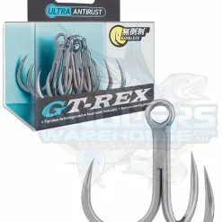 BKK GT-REX BL BARBLESS TREBLE HOOKS - 7/0 - Qty 4