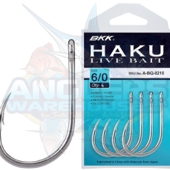 BKK HAKU LIVE BAIT HOOK PACK 2/0 - Qty 6