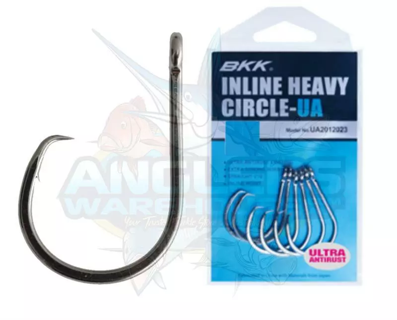 BKK INLINE HEAVY CIRCLE-UA HOOKS 10/0 - Qty 3 1 BKK INLINE HEAVY CIRCLE-UA HOOKS 10/0 - Qty 3