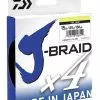 DAIWA J BRAID X4 BRAID LINE 135m YELLOW - 30lb