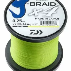 DAIWA J BRAID X4 BRAID LINE 2700m YELLOW - 15lb