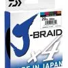 DAIWA J BRAID X4 BRAID LINE 300m MULTI COLOUR - 80lb