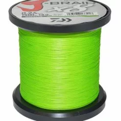 DAIWA J BRAID X8 BRAID LINE 1500m CHARTREUSE - 30lb
