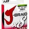 DAIWA J BRAID X8 BRAID LINE 150m CHARTREUSE - 50lb