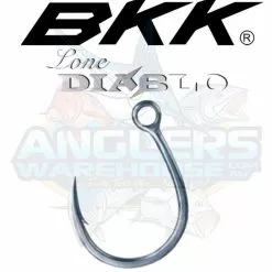 BKK LONE DIABLO INLINE SINGLE HOOKS - 13/0 - Qty 2