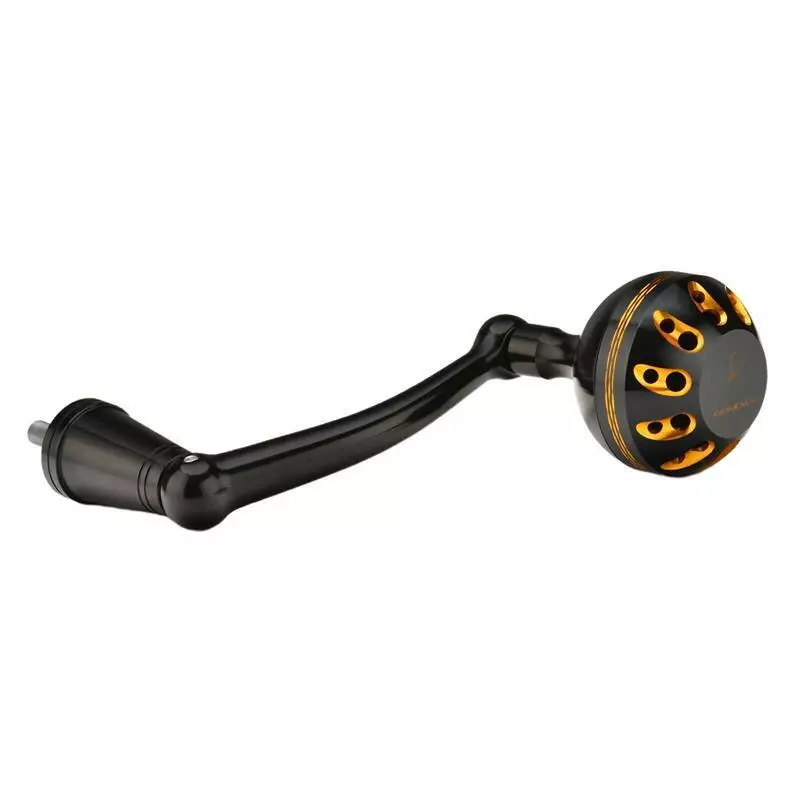 GOMEXUS ALUMINIUM SPIN HANDLE 65mm WITH CNC POWER KNOB - 38mm - BKGD - Black Gold 1 GOMEXUS ALUMINIUM SPIN HANDLE 65mm WITH CNC POWER KNOB - 38mm - BKGD - Black Gold