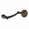 GOMEXUS ALUMINIUM SPIN HANDLE 98mm WITH CNC POWER KNOB - 47mm - BKGD - Black Gold