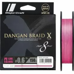 MAJORCRAFT DANGAN X EGI BRAID LINE 150m PINK - PE 0.8 - 16lb