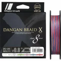 MAJORCRAFT DANGAN X BRAID LINE 300m MULTI COLOUR - PE 5 - 80lb