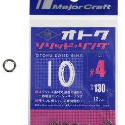 MAJORCRAFT OTOKU SOLID RINGS - 4 - 130lb - Qty 12