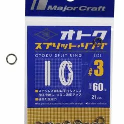 MAJORCRAFT OTOKU SPLIT RINGS - 3 - 60lb - Qty 21