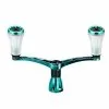 GOMEXUS SPIN ALUMINIUM DOUBLE HANDLE WITH TPE KNOB - 98mm - TPGN - Transparent Green