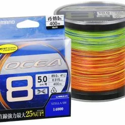 SHIMANO OCEA 8 BRAID LINE MULTI COLOUR 500m - PE10.0 - 139lb
