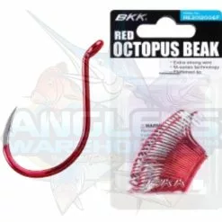BKK RED OCTOPUS BEAK 50 PACK HOOKS 8/0 - Qty 50