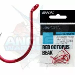 BKK RED OCTOPUS BEAK HOOKS 10/0 - Qty 3