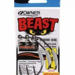 OWNER 5130W WEIGHTED BEAST HOOKS 1/4oz - 6/0