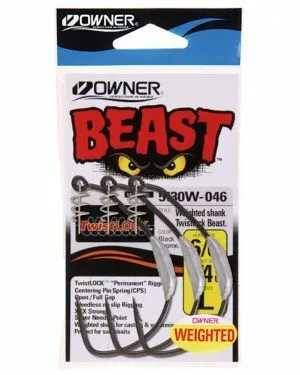 OWNER 5130W WEIGHTED BEAST HOOKS 1/4oz - 6/0 1 OWNER 5130W WEIGHTED BEAST HOOKS 1/4oz - 6/0