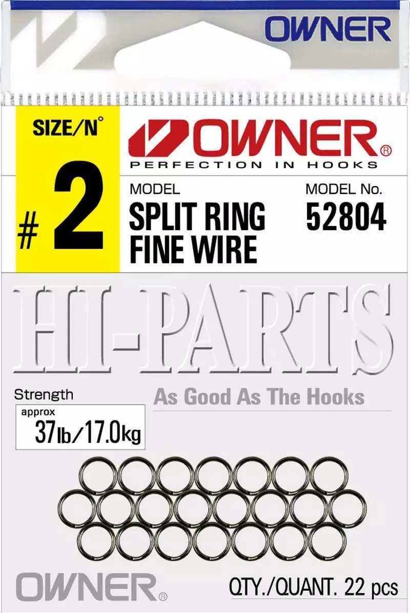 OWNER FINE WIRE SPLIT RINGS - Size #4 - Qty 18pcs 2 OWNER FINE WIRE SPLIT RINGS - Size #4 - Qty 18pcs - Image 2