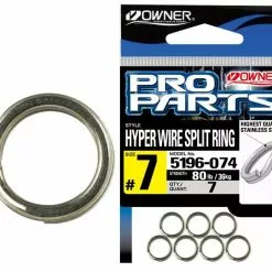 OWNER HYPER WIRE SPLIT RINGS - Size #11H - 290lb - Qty 4pcs