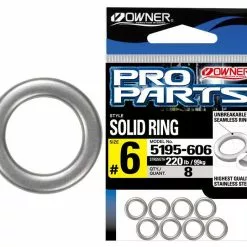 OWNER P14 SOLID RINGS - #3.5 - 80lb - Qty 9