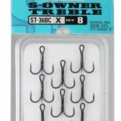 OWNER ST36BC TREBLE HOOKS - 18 - 8pcs