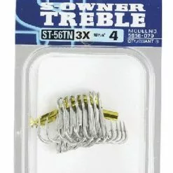 OWNER ST56TN TREBLE HOOKS - 3/0 - Qty 5