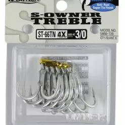 OWNER ST66TN TREBLE HOOKS - 5/0 - 5pcs