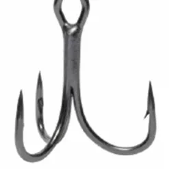 VMC 7554BN BLACK NICKEL 2X INLINE TREBLE HOOKS - 8 - Qty 5