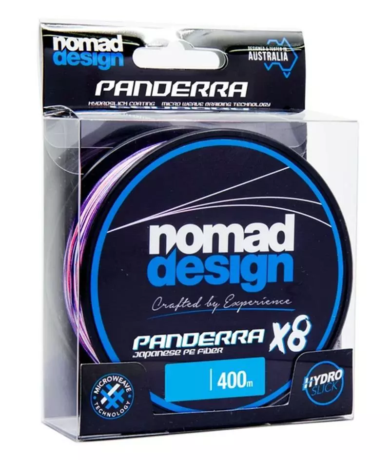 NOMAD PANDERRA X8 BRAID LINE 400m MULTI COLOUR - 100lb 1 NOMAD PANDERRA X8 BRAID LINE 400m MULTI COLOUR - 100lb
