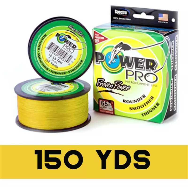 POWER PRO BRAID LINE 150yds YELLOW - 50lb 1 POWER PRO BRAID LINE 150yds YELLOW - 50lb