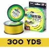 POWER PRO BRAID LINE 300yds YELLOW - 65LB